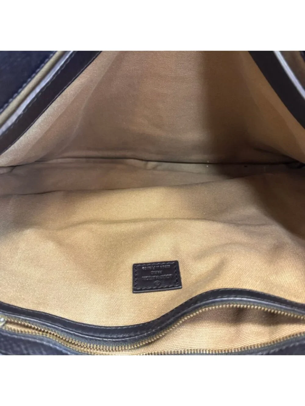 Louis Vuitton Omaha Utah Leather Shoulder Bag Brown
